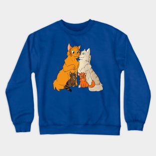 Firestar's happy family (no background) Crewneck Sweatshirt